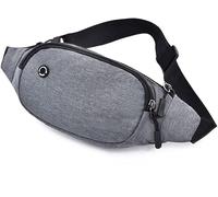 Riñonera de Nailon for Hombre, riñonera multifunción a la Moda, riñonera, cinturón for Dinero en la Cadera, Bolsa de Viaje for teléfono móvil, Unisex (Color : A)