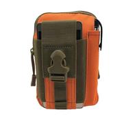 Riñonera de Nailon Impermeable for teléfono móvil, multifunción, Informal, pequeña(Orange)
