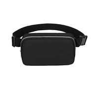 Riñonera de nailon para mujer, con correa ajustable, cinturón de moda, festivales, juegos, viajes y conciertos, riñonera de nailon, Black