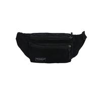 Riñonera de pana con cremallera, bolsa de viaje para niñas, riñonera de pana para hombres, Black