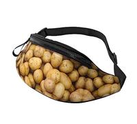 Riñonera de patatas de jardín para correr, senderismo, viajes, entrenamiento, pasear al perro, deportes, pesca, riñonera, Black, Talla única