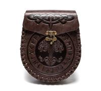 Riñonera de piel, estilo medieval, para móvil, Holdre LARP, Fbg200cf