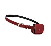 Riñonera de piel sintética de moda para uso diario, inspirada en Corea, bolso pequeño, diseño ligero, bolsas de cintura de viaje de moda, rosso, Talla única