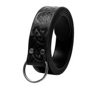 Riñonera de piel sintética medieval, monedero portátil para la Edad Media, monedero, cinturón, bolsas LARP, disfraces, regalos, Cinturón negro