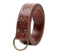 Riñonera de piel sintética medieval para la Edad Media, monedero portátil para cinturón, bolsas LARP, disfraces, regalos, accesorios para disfraces, Cinturón marrón, Talla única, Mass Beauty