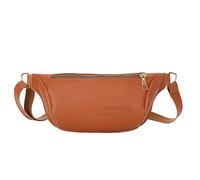 Riñonera de piel sintética para mujer, color sólido, con un hombro, ligera, simple, Brown, Talla única, Mochilas