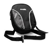 Riñonera de Pierna para Moto Unisex - Acabado Textil Negro/Carbono - Bolsa con Cremallera y Refuerzos Anti-abrasión - Ajustable y Resistente - Ideal para Scooter y Motocicleta