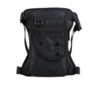 Riñonera de Pierna Riñonera de Nailon for Hombre, Estilo Militar, multifunción, for Montar a Caballo, for Pierna, Mensajero para Hombre(Black)