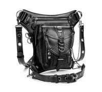 Riñonera de Pierna Riñonera for Mujer, Estilo Steampunk, de Piel sintética, Tipo Bandolera, for Motocicleta para Hombre