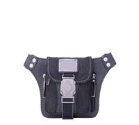 Riñonera de Pierna Riñonera pequeña Retro portátil for Uso en el hogar, de Lona, Estilo Vintage, for Ocio y Turismo para Hombre(Black)