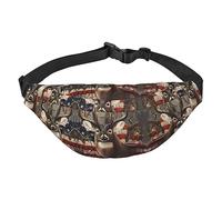 Riñonera de poliéster impermeable con cinturón ajustable, versátil bolsa cruzada para hombres y mujeres, Temporada de Caza de, Talla única