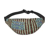 Riñonera de poliéster impermeable con cinturón ajustable, versátil bolsa cruzada para hombres y mujeres, Flor patriótica de América, Talla única
