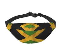 Riñonera de poliéster impermeable con cinturón ajustable, versátil bolsa cruzada para hombres y mujeres, Bandera antigua de Jamaica, Talla única