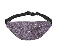Riñonera de poliéster impermeable con cinturón ajustable, versátil bolsa cruzada para hombres y mujeres, Patrón de lentejuelas, Talla única