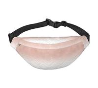 Riñonera de poliéster impermeable con cinturón ajustable, versátil bolsa cruzada para hombres y mujeres, Bonito patrón brillante, Talla única