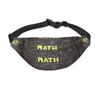 Riñonera de poliéster impermeable con cinturón ajustable, versátil bolsa cruzada para hombres y mujeres, Matemáticas Escolares, Talla única