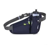 Riñonera de senderismo con soporte para botella de agua y correa ajustable para comodidad durante todo el día, como lo muestra la imagen, Deep Blue