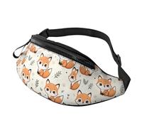 Riñonera de senderismo Kawaii-Cute-Fox, riñonera ligera, Como se muestra en la imagen, Talla única, Mochila de senderismo