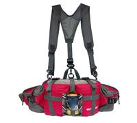 Riñonera de Senderismo para Mujeres y Hombres, riñonera Impermeable con Soporte para Botella de Agua y Correas de Hombro Individuales/Dobles, Bolsa de cinturón Lumbar para Correr, Caminar, pasear per