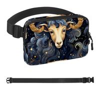 Riñonera de té árabe para hombres y mujeres, bolsa de cintura de senderismo, cinturón de bolsillo con correa ajustable para correr, caminar, viajar, Multicolor 16, 1.5x9.0x5.9in/4x23x15cm