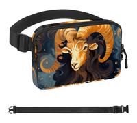 Riñonera de té árabe para hombres y mujeres, bolsa de cintura de senderismo, cinturón de bolsillo con correa ajustable para correr, caminar, viajar, Multicolor 05, 1.5x9.0x5.9in/4x23x15cm