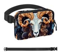 Riñonera de té árabe para hombres y mujeres, bolsa de cintura de senderismo, cinturón de bolsillo con correa ajustable para correr, caminar, viajar, Multicolor 12, 1.5x9.0x5.9in/4x23x15cm