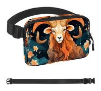 Riñonera de té árabe para hombres y mujeres, bolsa de cintura de senderismo, cinturón de bolsillo con correa ajustable para correr, caminar, viajar, Multicolor 19, 1.5x9.0x5.9in/4x23x15cm