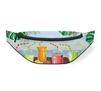 Riñonera de verano para playa, cóctel, frutas, bebidas, para mujeres, hombres, niñas, niños, verano, riñonera, riñonera, bolsa para viajes, deportes, correr, color, M