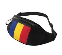 Riñonera Deportiva Bandera De Rumania Casual Bolso De Cintura Ligera Riñoneras Hombre Para Bici Fiesta Viajar 14X35Cm