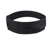 Riñonera deportiva con doble cremallera y correa ajustable para teléfono, riñonera para correr, ciclismo, Black, 1 pieza
