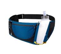 Riñonera deportiva Fanny Pack al aire libre con botella de agua de 450 ml para correr, maratón, caminar, gimnasio, aonijie, azul, medium, Clásico