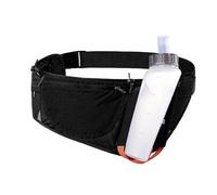 Riñonera deportiva Fanny Pack al aire libre con botella de agua de 450 ml para correr, maratón, caminar, gimnasio, aonijie, Negro , medium, Clásico