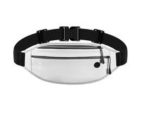 Riñonera Deportiva for Correr, Bolsa teléfono móvil Hombre y Mujer, Invisible Impermeable, Bolsas Deportivas Gimnasio, riñonera para Trotar(White)