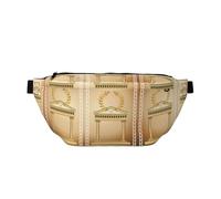 Riñonera deportiva grande con diseño de edificio antiguo con rama de olivo romano y estampado griego, para exteriores, para mujeres y hombres, bolsa de entrenamiento de viaje