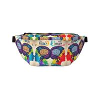 Riñonera deportiva grande con estampado de ventaja de cerebro izquierdo y derecho, para mujeres y hombres, bolsa de viaje para entrenamiento