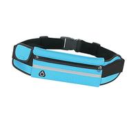 Riñonera deportiva impermeable con soporte para teléfono, mochila deportiva para viajes, Blue, Mass Beauty