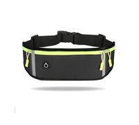 Riñonera deportiva para hombre y mujer, impermeable, para gimnasio, para ciclismo, para correr, portátil, para correr, Black Hold Water, 2 unidades