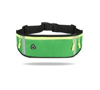 Riñonera deportiva para hombre y mujer, impermeable, para gimnasio, para ciclismo, para correr, portátil, para correr, Green, 2 unidades