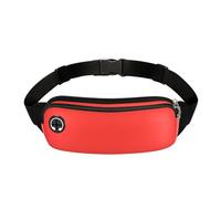 Riñonera deportiva para mujer, riñonera para hombre, para correr, teléfono, color negro, para gimnasio, accesorios para correr, rosa roja, 1 pieza