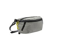 Riñonera deportiva portátil hecha de material con características impermeables y múltiples compartimentos, adecuada para senderismo, escalada y viajes al aire libre (nailon gris)