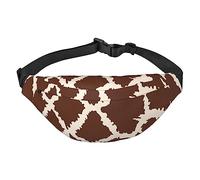 Riñonera divertida con estampado de jirafa para correr, senderismo, viajes, riñonera de moda con cinturón ajustable, Como se muestra en la imagen, Talla única, Mochila casual