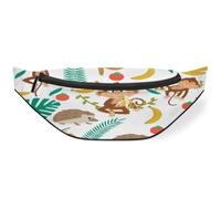 Riñonera divertida de animales para hombres, mujeres, niños, niñas, niños, riñoneras deportivas, senderismo, correr, riñoneras, color, M, Organizador de bolsas