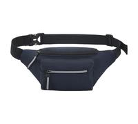 Riñonera eficaz para un estilo de vida activo. Riñonera de nailon resistente con bolsillos de fácil acceso para corredores y viajeros, azul