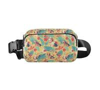 Riñonera elegante con estampado de leopardo para mujeres, hombres y adolescentes, para viajes, gimnasio, trabajo, Dachshund Dreams Of A Bone, 1 Size