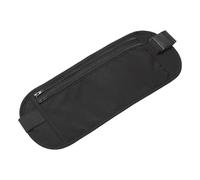 Riñonera ergonómica a prueba de sudor para corredores, ciclistas, tarjeta de teléfono, bolsa de almacenamiento segura de viaje, Black, Mass Beauty