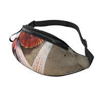 Riñonera Estrellas De Mar Y Coral En La Playa (Impreso) Bandoleras Duradera Bolsa De Cintura Unisex Fanny Pack para Senderismo Deportivas Correr