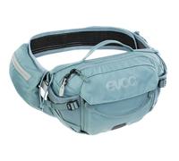 Riñonera EVOC Hip Pack Pro E-Ride 3, Color Acero | Riñonera para rutas en bicicleta eléctrica y senderos, capacidad de 3 l, sistema AIRFLOW CONTACT, cinturón AIRO FLEX