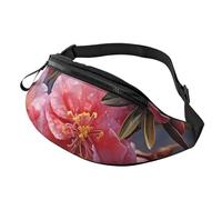 Riñonera Flores De Primavera Fanny Pack Duradera Riñoneras Cinturón Ajustable Bolsos Bandolera para Viajes Deportivas Camping
