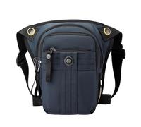 Riñonera for Pierna de Motociclista for Hombre, Bolsa de Viaje for Motocicleta, Estilo Oxford(Blue)