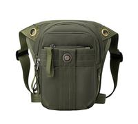 Riñonera for Pierna de Motociclista for Hombre, Bolsa de Viaje for Motocicleta, Estilo Oxford(Green)